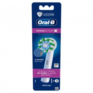 Ostatní Kartáčové hlavy Oral-B CrossAction X-Filament Bílé | CZ_OB16688