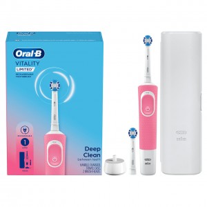Řada Pro Oral-B Vitality Limited Rechargeable Bílé Růžové | CZ_OB93405